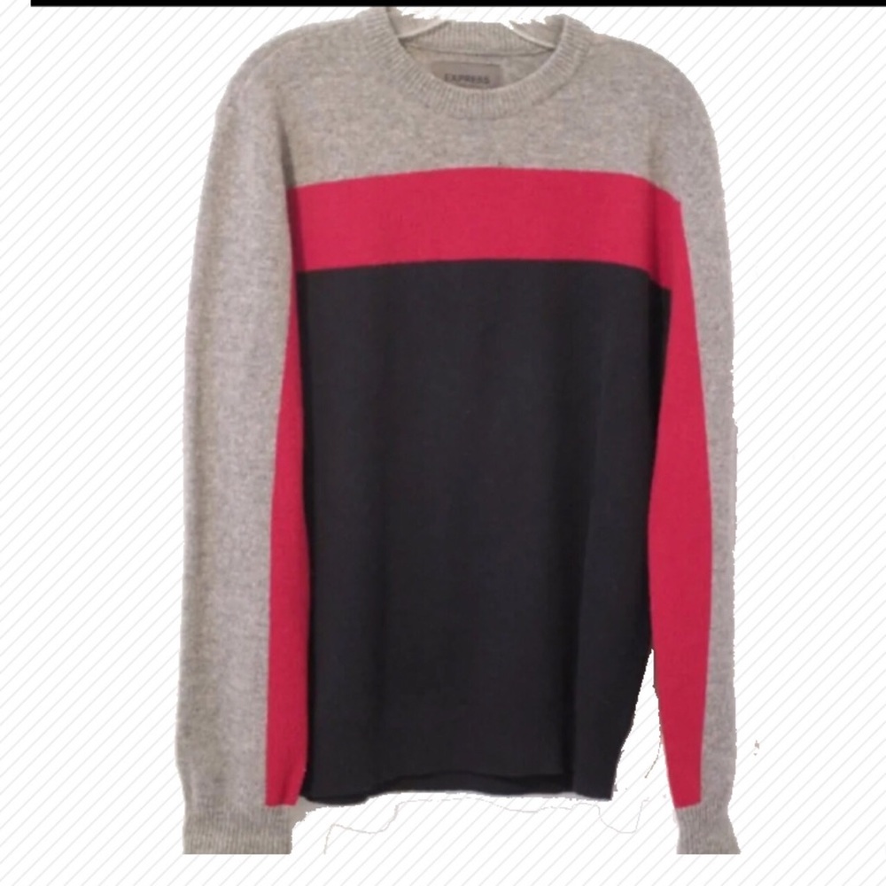 Express Color Block Crewneck M